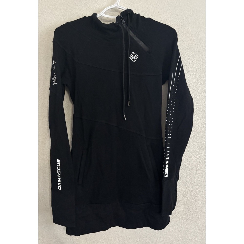 Damascus Apparel HVMAN Cloak Hoodie M Black Cyberpunk Techwear Rave Rare
